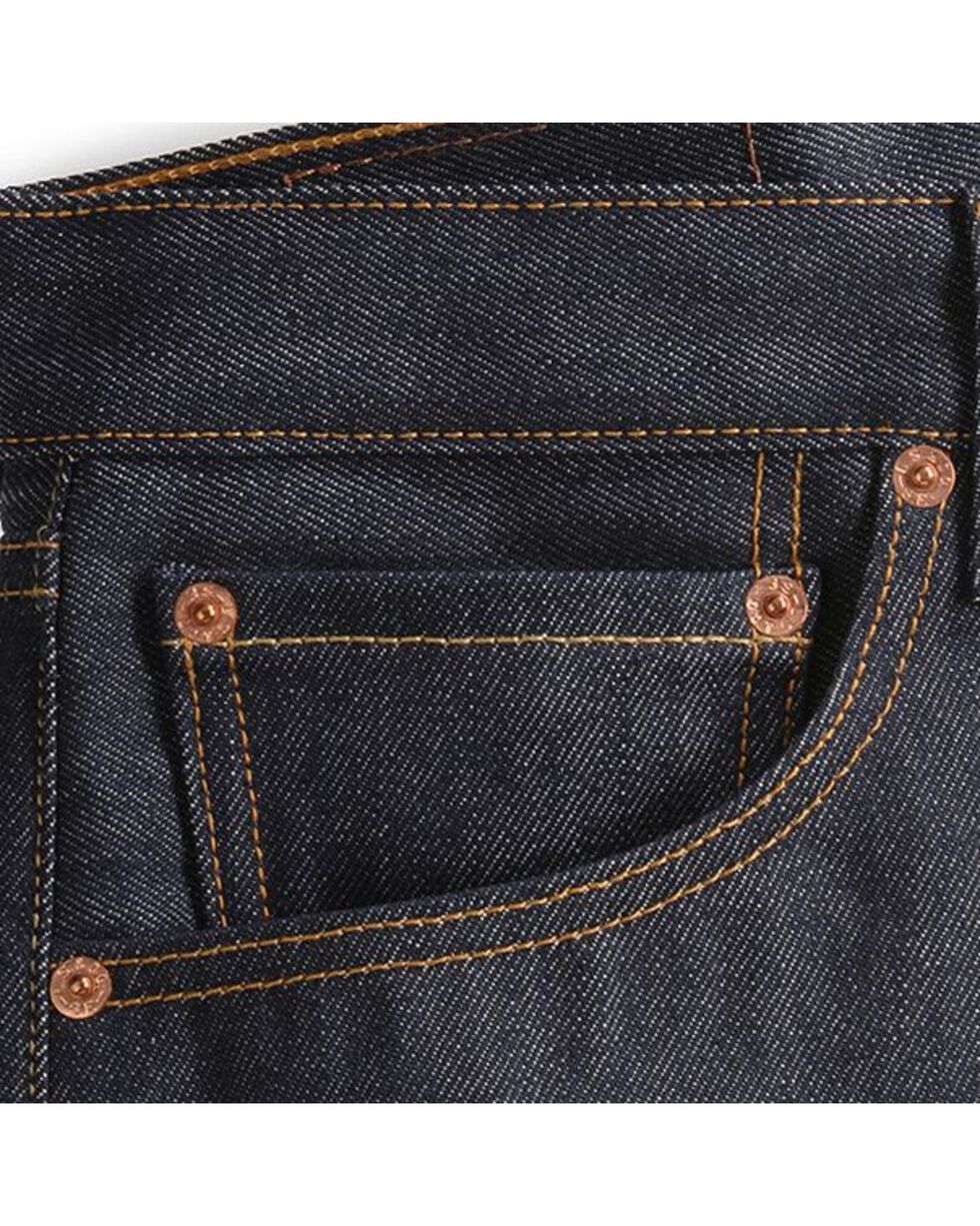 Levi's 501 Jeans New Viking Purple Button Fly Straight Leg Shrink to Fit Raw